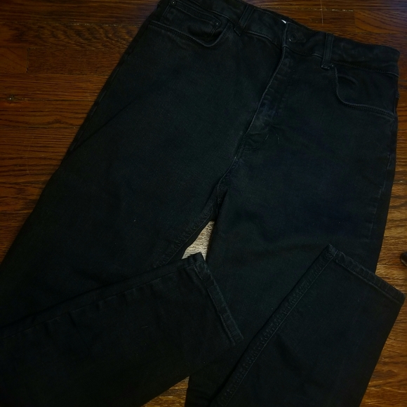 Zara black high waisted jeans - Picture 1 of 3